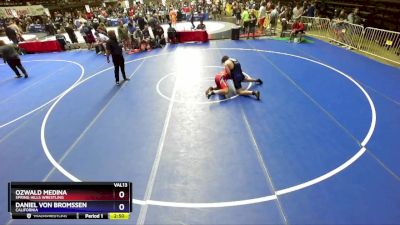 190 lbs Cons. Round 3 - Ozwald Medina, Spring Hills Wrestling vs Daniel Von Bromssen, California