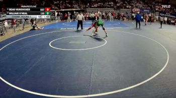 D 1 157 lbs Champ. Round 1 - William O`Neal, Lafayette vs Beau Hunsucker, Haughton