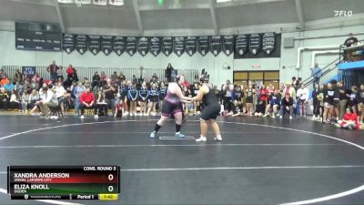 235 lbs Cons. Round 3 - Xandra Anderson, Union, LaPorte City vs Eliza Knoll, Ogden