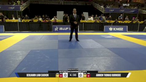 Ammon Thomas Burnside vs Benjamin Liam Cashon 2026 Pan Kids Jiu-Jitsu IBJJF Championship