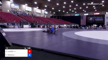 78 lbs 3rd Place - Donald Lockett, Mad Cow Wrestling Club vs Samuel Reading, Idaho