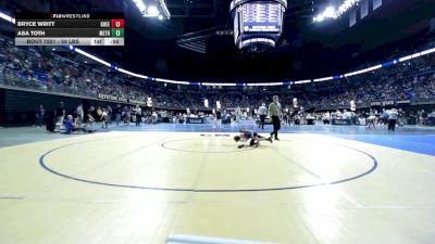 50 lbs Consy 1 - Bryce Writt, Greensburg Salem vs Asa Toth, Methacton