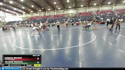 144 lbs Cons. Round 5 - Mccroix Wolfley, Wyoming Underground Wrestling vs Adreian Briceno, Millard Eagles