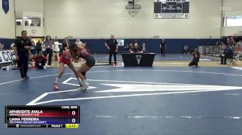 101 lbs Cons. Semi - Aphrodite Ayala, Simpson University (CA) vs Liana Ferreira, Southern Oregon University