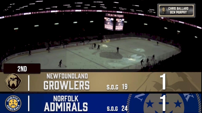 2022 Norfolk Admirals vs Newfoundland Growlers - Videos - FloHockey
