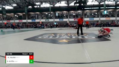 145-158 lbs Quarterfinal - Anthony Heyder, Washington Jr High vs Dillon Griffin, Oswego