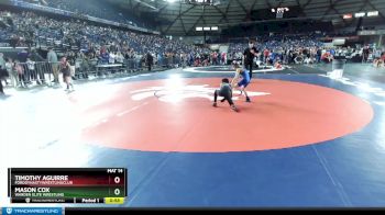 63 lbs Cons. Round 4 - Timothy Aguirre, FordDynastyWrestlingClub vs Mason Cox, Warden Elite Wrestling
