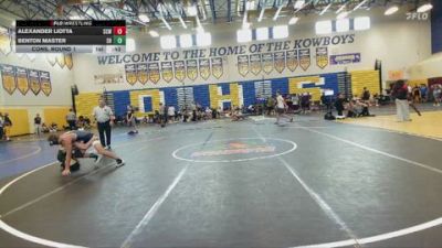 126 lbs Cons. Round 1 - Benton Master, Steinbrenner HS vs Alexander Liotta, Golden Bears Wrestling Club