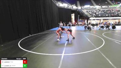 7th - 8th grade - 123 Quarters - Hernan Lozano, Pack 732 Wrestling Academy vs Isaac Lucero Jr., Big Game Wrestling Club