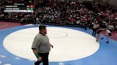 4A 125 lbs Semifinal - Keagan Grange, Ridgeline vs Addison Hills, Green Canyon