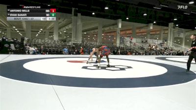 57 lbs Quarters - Antonio Mills, Roundtree Wrestling Academy vs Evan Sanati, Integrity Wrestling Club