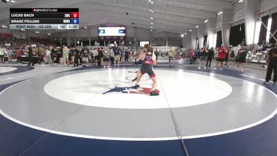 132 lbs Champ. Rd Of 16 - Lucas Bach, 309 Wrestling Club vs Drake Pollins, Michigan Matcats