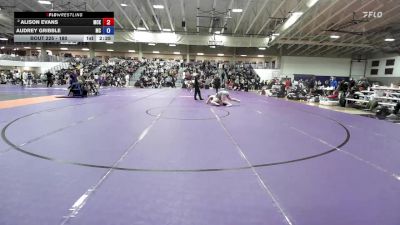 180 lbs Champ. Round 1 - Audrey Gribble, Montreat vs Alison Evans, McKendree University