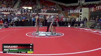 155 lbs Quarterfinal - Brinly Bancroft, Chanute vs Shaylee Scheetz, Lindsborg-Smoky Valley