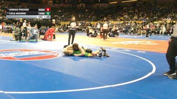 165 Class 4 lbs 1st Place Match - Jordan Fincher, Hickman vs Cole Aguirre, Ft. Zumwalt North