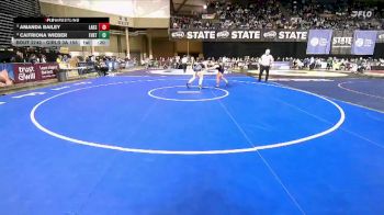 Girls 3A 155 lbs Cons. Round 5 - Caitriona Wieber, Everett (Girls) vs Amanda Bailey, Lakes (Girls)