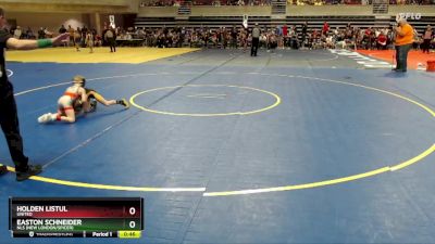 50 lbs Champ. Round 1 - Holden Listul, UNITED vs Easton Schneider, NLS (New London/Spicer)