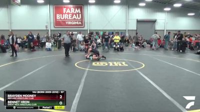 97 lbs Cons. Round 2 - Bennet Hron, Great Neck Wrestling Club vs Brayden Mooney, Red Lion Wrestling Club