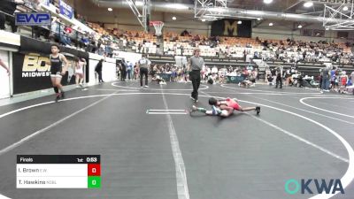 55 lbs Final - Isaiah Brown, Elgin Wrestling vs Tatum Hawkins, Noble Takedown Club