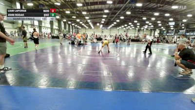 120 lbs Quarterfinal - Liam LaForge, Mat Assassins Black - EL vs John Rodak, Quest School Of Wrestling ES - EL