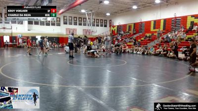 Youth-65 lbs Quarterfinals (8 Team) - Kroy Voelker, High Point vs Charile Da Silva, Morris Hills