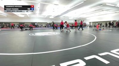 120 lbs Semis - Domenico Novosel vs Grant Fearing, Temecula Valley High School Wrestling
