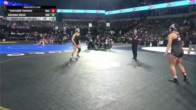 170 lbs Round Of 32 - Kayleen Tuavao, Tokay (SJ) vs Juliana Deak, Christopher (CC)