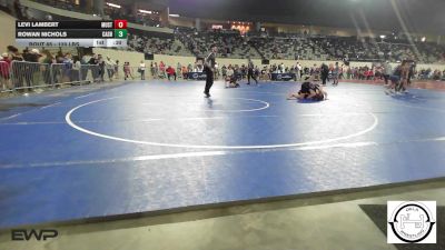 120 lbs Consi Of 32 #1 - Levi Lambert, Mustang Middle School vs Rowan Nichols, Cashion