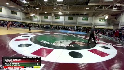 90 lbs Round 1 - Oakley Beckett, Cobbler Kids vs Mason Mader, Crawford Jr Wrestling