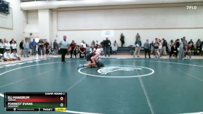 165 lbs Champ. Round 2 - Forrest Evans, Viewmont vs Eli Mangrum, Jordan