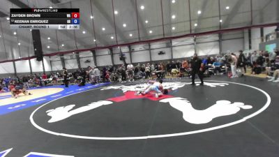 Junior Boys GR - 138 lbs Champ. Round 1 - Zayden Brown, WA vs Keenan Enriquez, OR