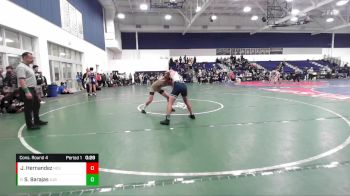 150 lbs Cons. Round 4 - Sebastian Barajas, Sj Bosco vs Joshua Hernandez, Hesperia