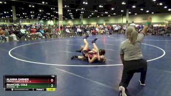 115 lbs Round 2 (8 Team) - Alanna Garner, Charlie`s Angels-GA Blk vs Rhaychel Cole, Wyoming