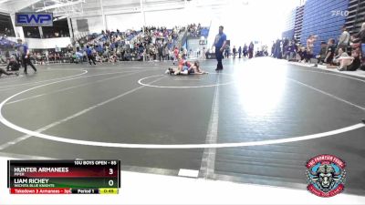 85 lbs 3rd Place Match - Liam Richey, Wichita Blue Knights vs Hunter Armanees, Piper