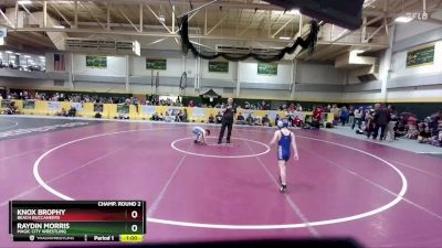 50 lbs Champ. Round 2 - Raydin Morris, Magic City Wrestling vs Knox Brophy, Beach Buccaneers