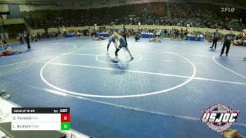 112 lbs Consi Of 16 #2 - Dakota Fenwick, Van Buren Matdawgs vs Lane Burnam, Team Worx Altus