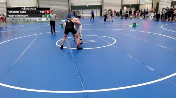 215 lbs Cons. Semi - Graham Gass, Pikes Peak Warriors Wrestling vs Kwyntin Kampa, Lyons-Decatur Northeast