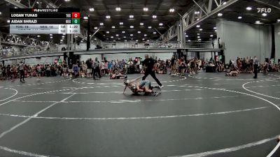 76 lbs Round 6 (8 Team) - Logan Yuhas, The Outsiders Squeeze vs Aidan Shrazi, New England Gold