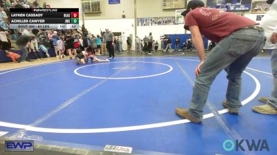 64 lbs 5th Place - Layken Cassady, Blackwell Wrestling Club vs Achilles Cawyer, Jay Wrestling Club