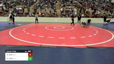 76 lbs Quarterfinal - Aviyahn Mills, Roundtree Wrestling Academy vs Holloway Bilik, Roundtree Wrestling Academy