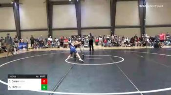 100 lbs Consolation - Curtis Duren, Social Circle USA Takedown vs Kosh Fort, Spartans Wrestling Club