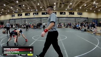 80 lbs Round 1 (4 Team) - Dominic Schuman, Mat Assassins Black vs Maddox Plambeck, Brawler Elite