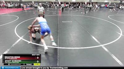 98 lbs Cons. Round 4 - Wyatt Schramm, Top Dawgs Wrestling vs Braxton Brink, DC Elite Wrestling