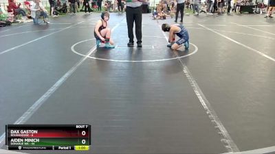 84 lbs Round 3 (6 Team) - Dax Gaston, Roughhouse vs Aiden Minich, Donahue WA