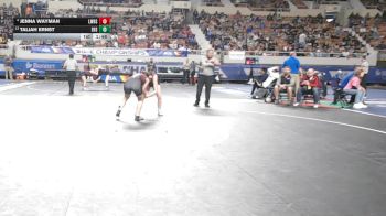 128-D2 Champ. Round 1 - Taliah Ernst, Empire High School vs Jenna Wayman, Lee Williams High School