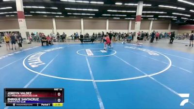 138 lbs Cons. Round 3 - Jordyn Valdez, All American Wrestling Club vs Enrique Santacruz, Spartan Mat Club