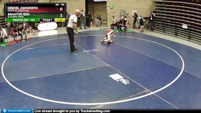 48 lbs Semifinal - Drexel Ashworth, Cedar Jr. Wrestling vs Braxton Ben, BLANDING PRIDE