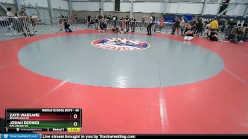 96 lbs Cons. Round 5 - Josiah Deonigi, Mat Demon WC vs Zayd Warsame, Beaver Dam WC