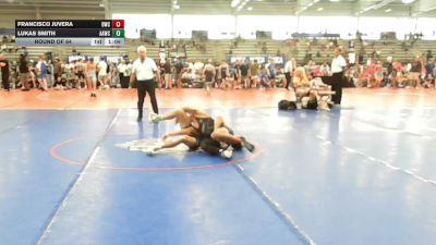 126 lbs Round Of 64 - Francisco Juvera, Doughboy Black - HSB vs Lukas Smith, All American Wrestling Club - HSB