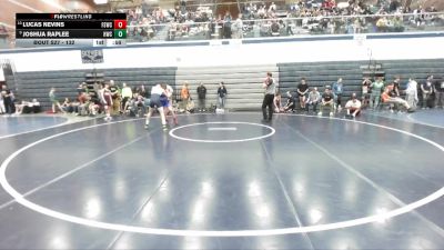 132 lbs Cons. Round 3 - Joshua Raplee, Hawk Wrestling Club vs Lucas Nevins, Fighting Squirrels Wrestling Club